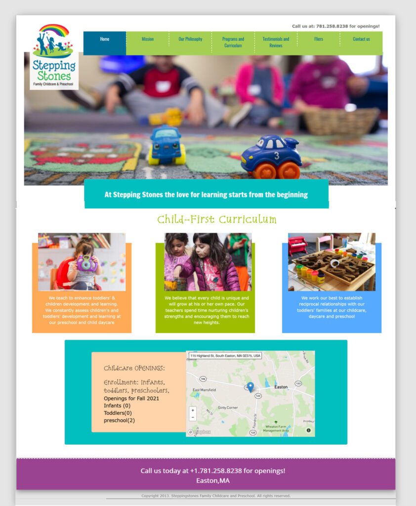 Childcare Website Design